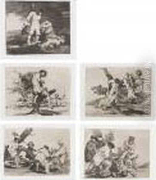 Los Desastres De La Guerra Oil Painting by Francisco Goya Fuendetodos