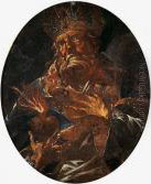 Santo Padre De Laiglesia Oil Painting by Francisco Goya Fuendetodos