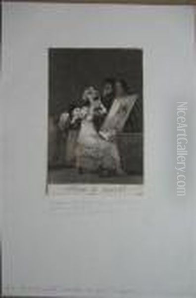 Hasta La Muerte Oil Painting by Francisco Goya Fuendetodos