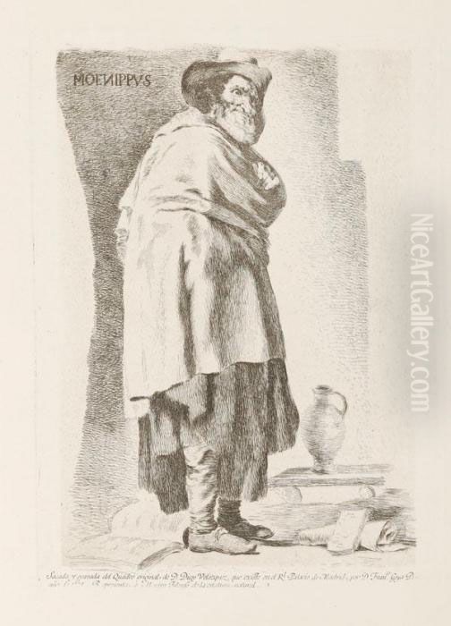 Moenippus Oil Painting by Francisco Goya Fuendetodos