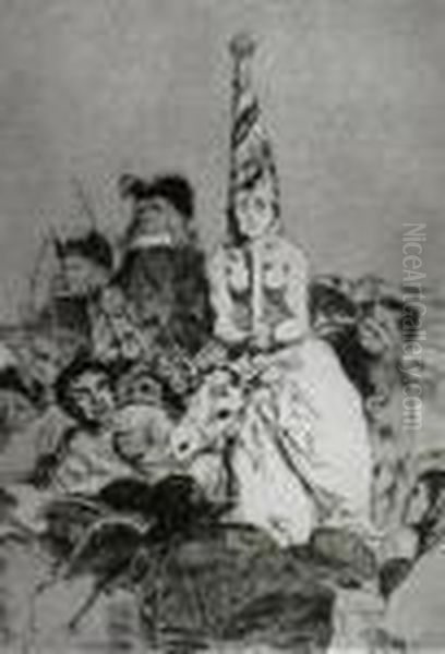 No Hubo Remedio Oil Painting by Francisco Goya Fuendetodos