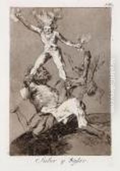 Subir Ytrajar Oil Painting by Francisco Goya Fuendetodos
