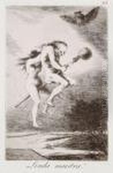 Linda Maestra ! Oil Painting by Francisco Goya Fuendetodos