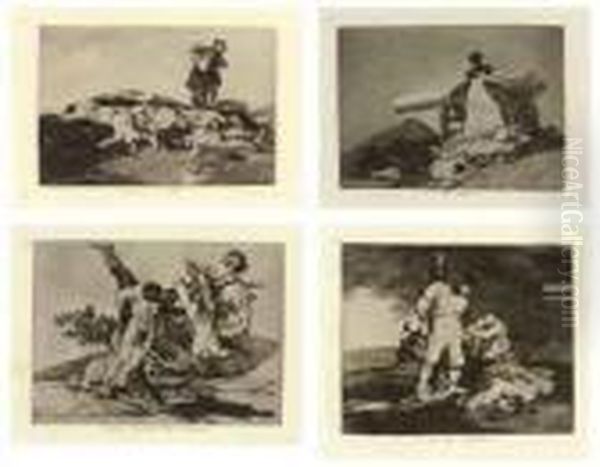 Los Desastres De La Guerra Oil Painting by Francisco Goya Fuendetodos