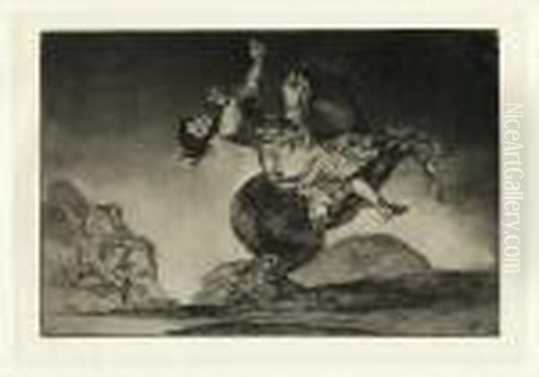 El Caballo Raptor Oil Painting by Francisco Goya Fuendetodos