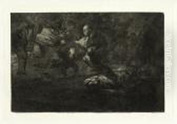 Dios Los Cria Oil Painting by Francisco Goya Fuendetodos