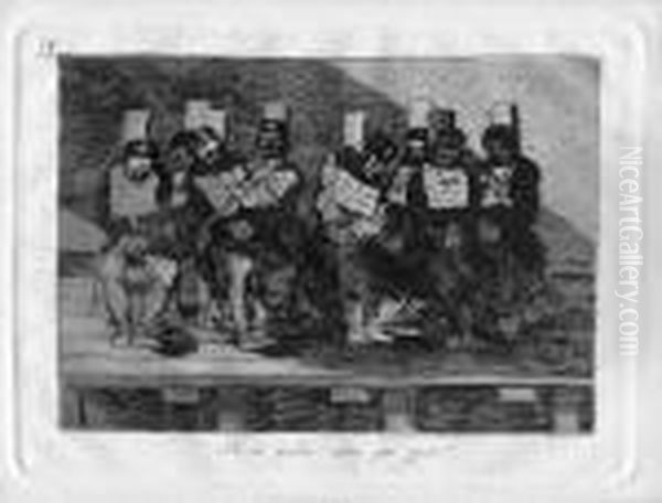 No Se Puede Saber Oil Painting by Francisco Goya Fuendetodos