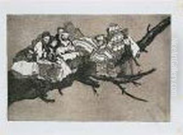 Los Proverbios O Los Disparates Oil Painting by Francisco Goya Fuendetodos