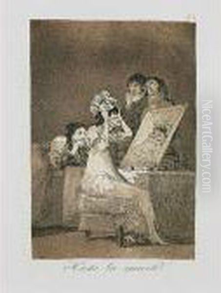Los Caprichos Oil Painting by Francisco Goya Fuendetodos