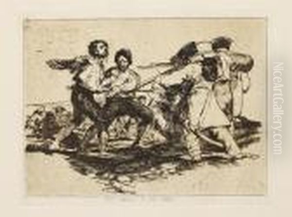 Los Desastres De La Guerra Oil Painting by Francisco Goya Fuendetodos