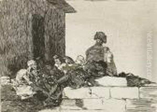 Appeals Are In Vain Oil Painting by Francisco Goya Fuendetodos