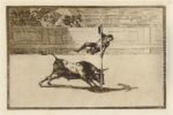 Untitled Oil Painting by Francisco Goya Fuendetodos