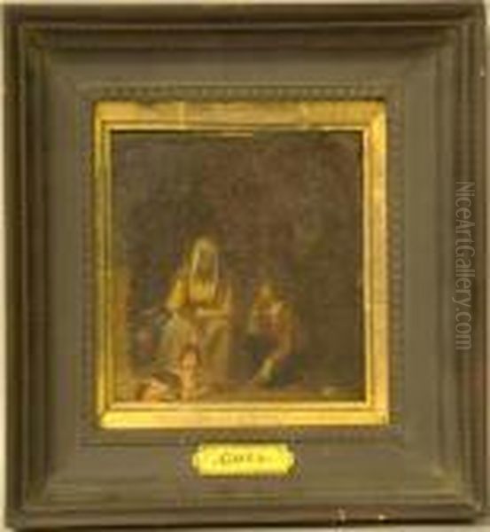 Oldwoman, Boy And Dog Oil Painting by Francisco Goya Fuendetodos