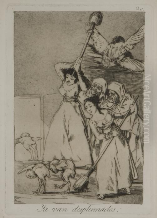 Gli Spennati Oil Painting by Francisco Goya Fuendetodos