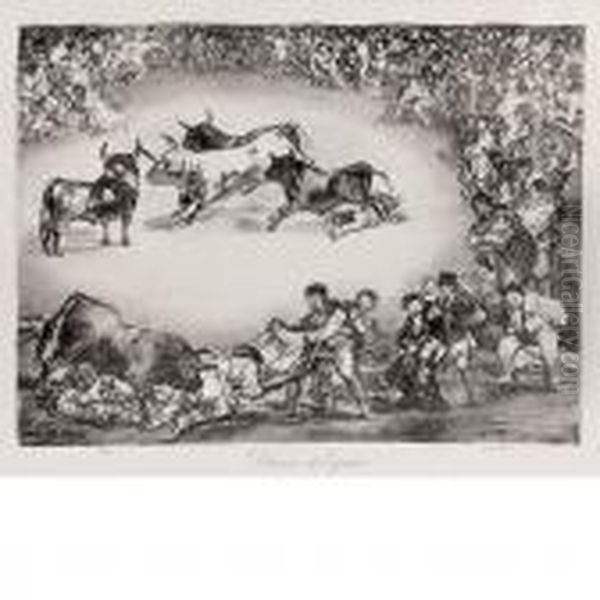 Dibersion De Espana Oil Painting by Francisco Goya Fuendetodos