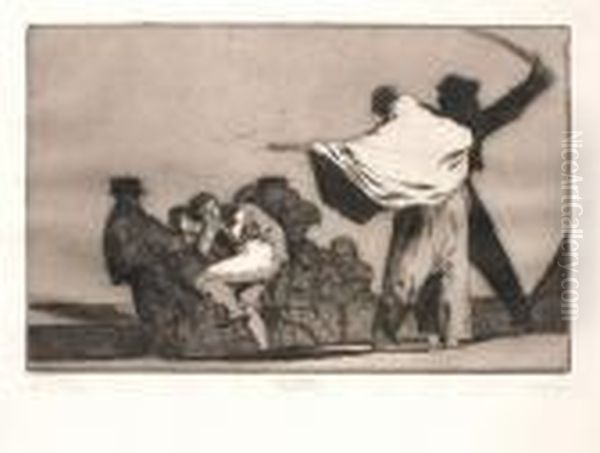 Que Guerrero ! Oil Painting by Francisco Goya Fuendetodos