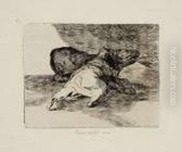 Algun Partido Saca Oil Painting by Francisco Goya Fuendetodos