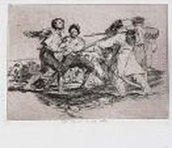 Los Desastres De La Guerra Oil Painting by Francisco Goya Fuendetodos