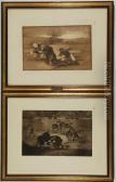 La Tauromachia Oil Painting by Francisco Goya Fuendetodos