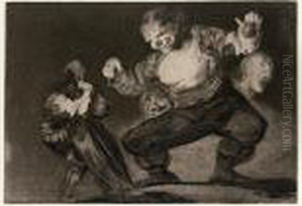 Los Proverbios Oil Painting by Francisco Goya Fuendetodos