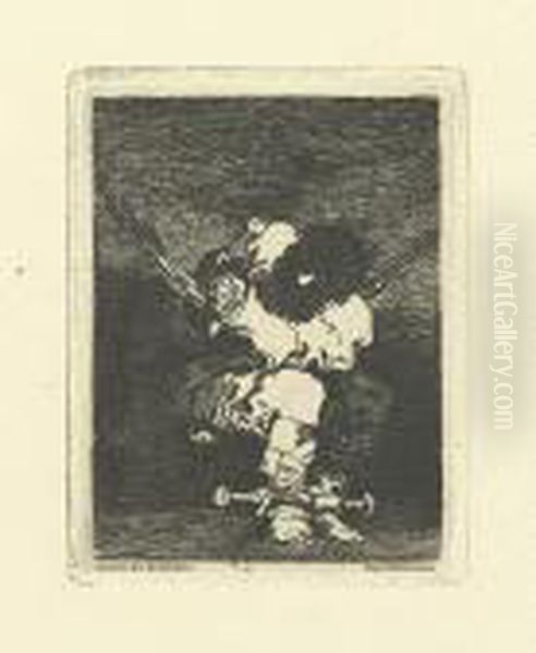 Tan Barbara La Seguridad Como El Delito. Oil Painting by Francisco Goya Fuendetodos