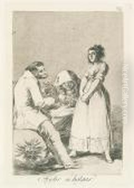 Mejor Es Holgar Oil Painting by Francisco Goya Fuendetodos