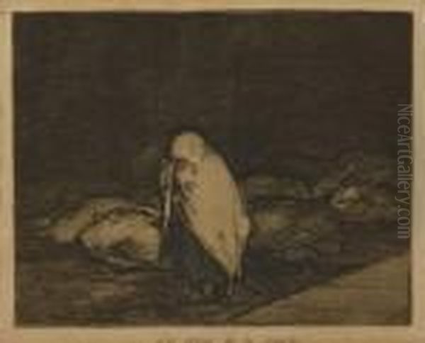 Las Cannas De La Muerte Oil Painting by Francisco Goya Fuendetodos