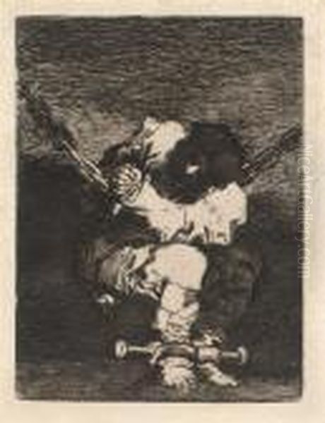 Tan Barbara La Seguridad Come El Delito Oil Painting by Francisco Goya Fuendetodos