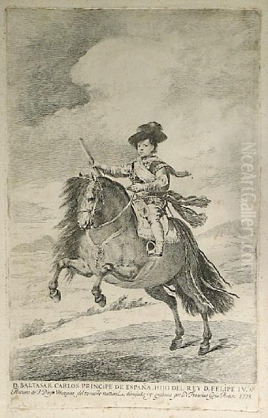 Baltasar Carlos Oil Painting by Francisco Goya Fuendetodos