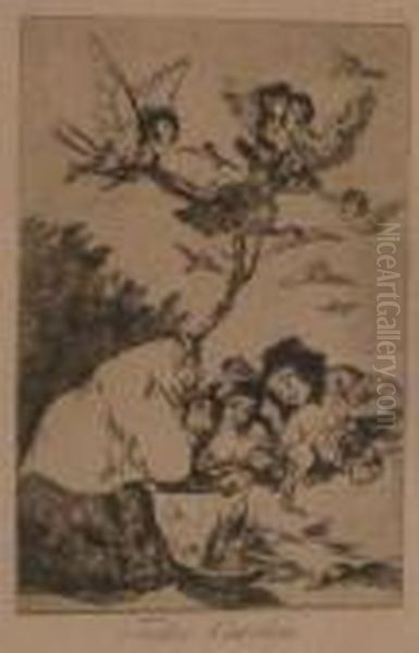 Todas Caeran. Oil Painting by Francisco Goya Fuendetodos