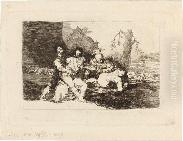 Curarlos, Y A Otra Oil Painting by Francisco Goya Fuendetodos