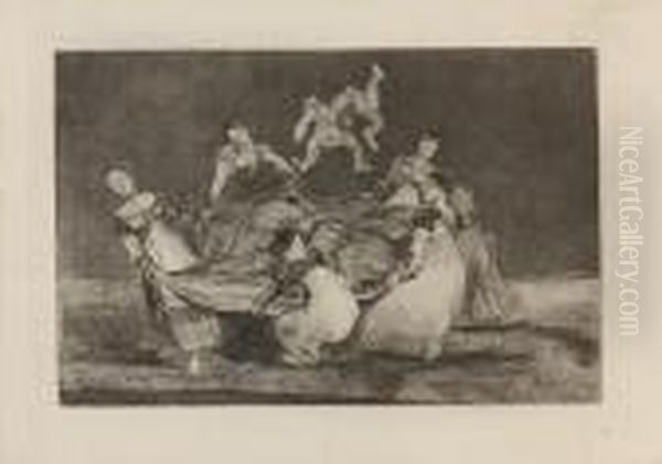 Pesa Mas Que Un Burro Muerto Oil Painting by Francisco Goya Fuendetodos