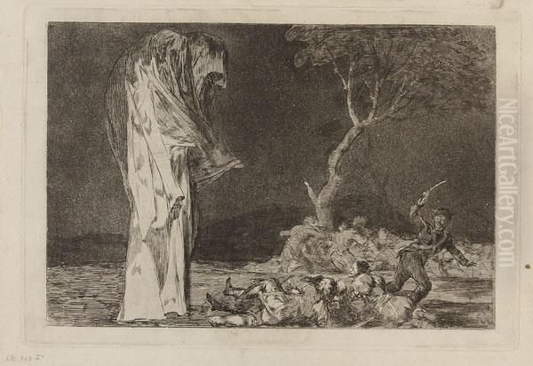 Por Temor No Pierdas Honor Oil Painting by Francisco Goya Fuendetodos