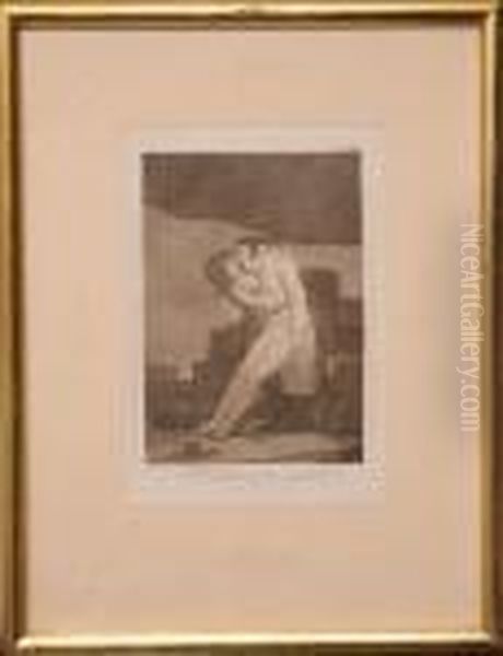 El Amor Y La Muerte. Oil Painting by Francisco Goya Fuendetodos