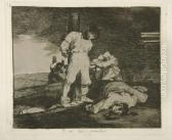 Sastres De La Guerra Oil Painting by Francisco Goya Fuendetodos