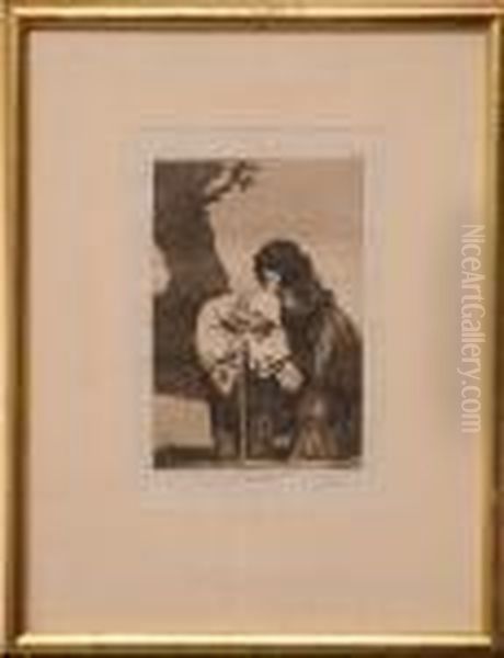 Grabado. Oil Painting by Francisco Goya Fuendetodos