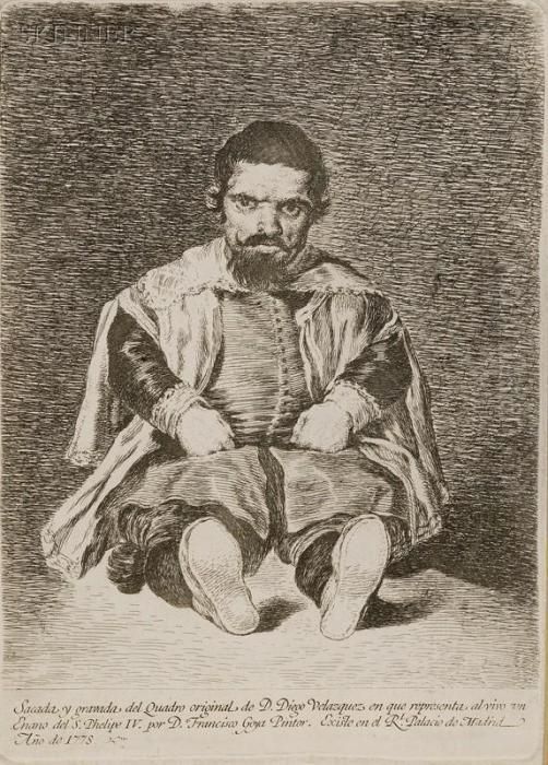 Un Enano Oil Painting by Francisco Goya Fuendetodos