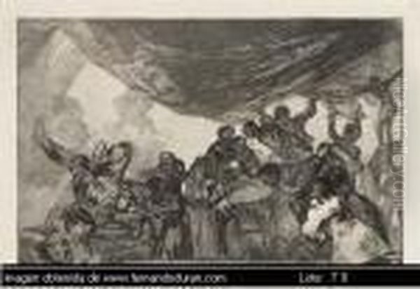 Sin Titulo Oil Painting by Francisco Goya Fuendetodos