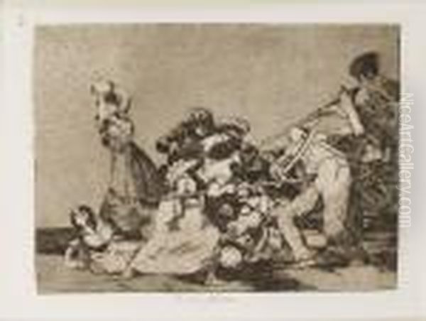 Los Desastres De La Guerra Oil Painting by Francisco Goya Fuendetodos