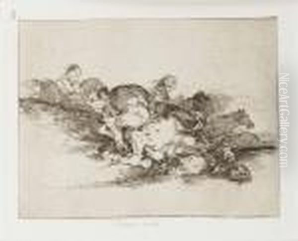 Los Desastres De La Guerra Oil Painting by Francisco Goya Fuendetodos