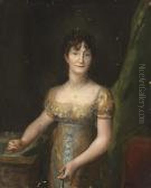 Portrait Of A Lady Oil Painting by Francisco Goya Fuendetodos