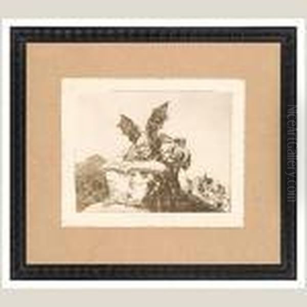 Contra El Bien General Oil Painting by Francisco Goya Fuendetodos