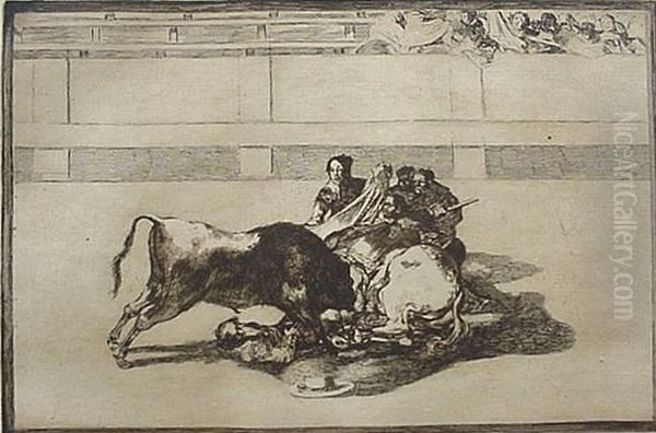 La Tauromaquia- Oil Painting by Francisco Goya Fuendetodos