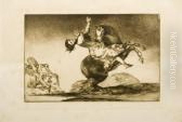 El Caballo Raptor Oil Painting by Francisco Goya Fuendetodos
