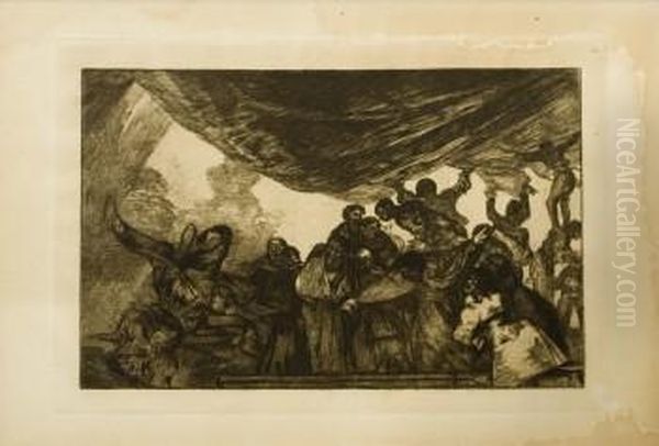 Disparate Claro Oil Painting by Francisco Goya Fuendetodos