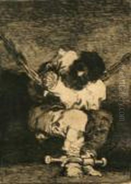 Tan Barbara La Seguridad Como El Delito Oil Painting by Francisco Goya Fuendetodos