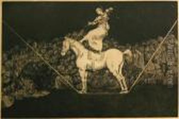 Disparate Punctual Oil Painting by Francisco Goya Fuendetodos