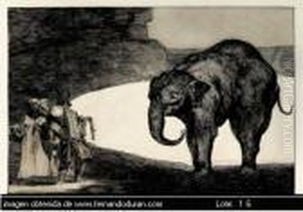 Senza Titolo Oil Painting by Francisco Goya Fuendetodos