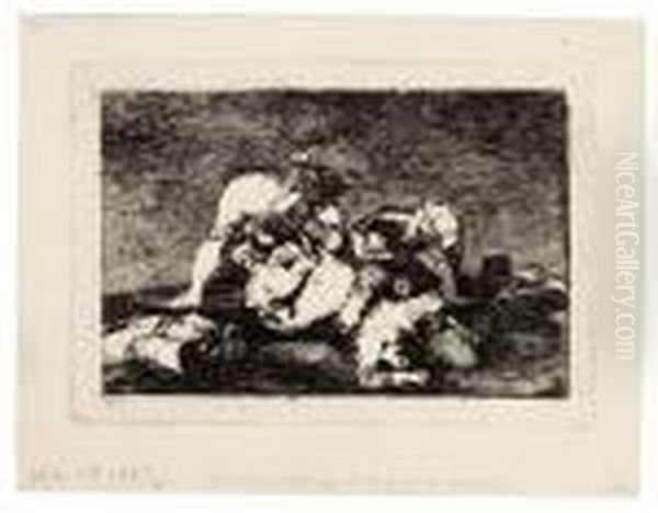 Tampoco - Nor Either - Auch Nicht Oil Painting by Francisco Goya Fuendetodos