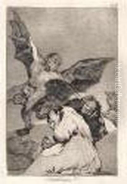 Soplones Oil Painting by Francisco Goya Fuendetodos